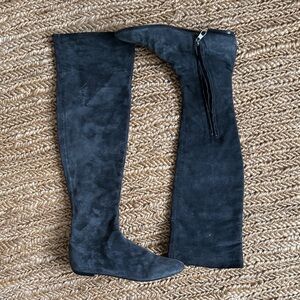 Dark Grey Over-the-Knee Boots by Sigerson Morrison.